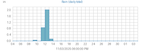 Month's Rain graph